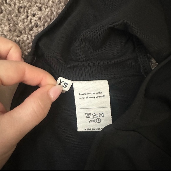 NWT Sleeper High Waisted Bikini Bottoms Size Extra Small XS Black - Picture 4 of 5